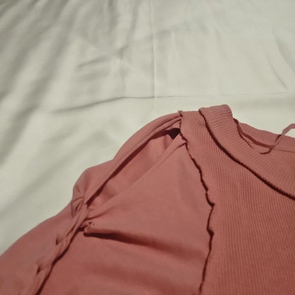 Free People Pink Long Sleeve Top Size S (NWOT)